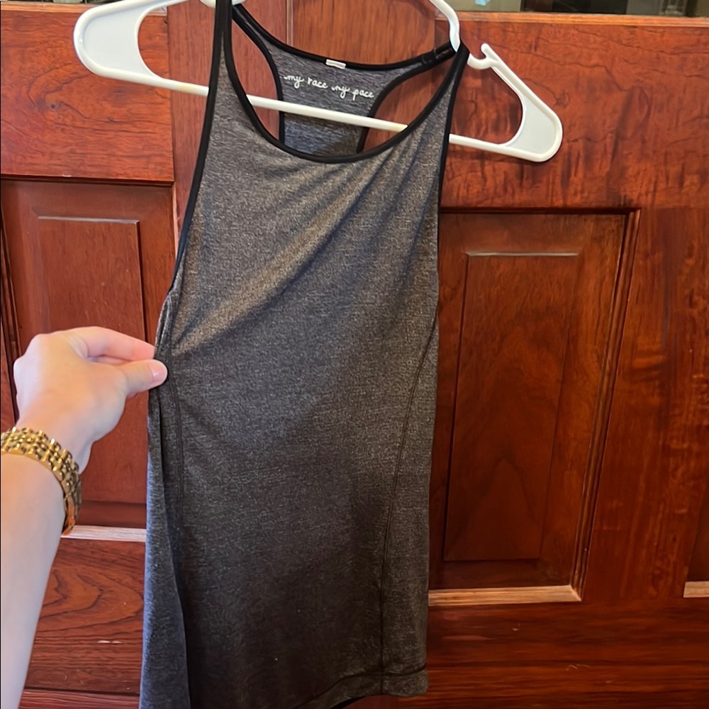 Lululemon Athletica Black Asymmetrical Tank Top, fits 4/6